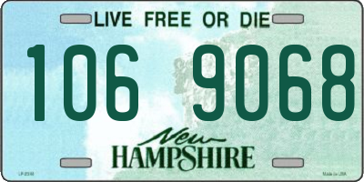 NH license plate 1069068