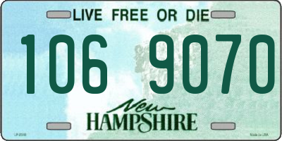 NH license plate 1069070