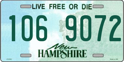 NH license plate 1069072