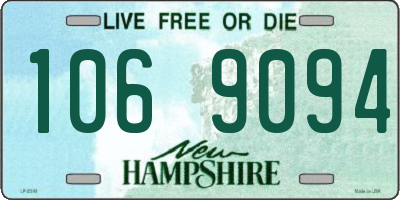 NH license plate 1069094