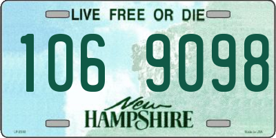 NH license plate 1069098