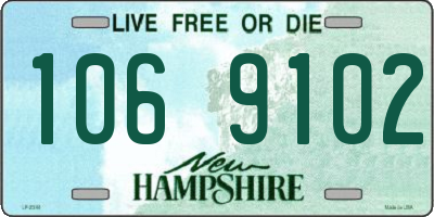 NH license plate 1069102