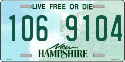 NH license plate 1069104