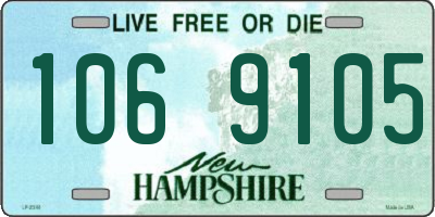 NH license plate 1069105