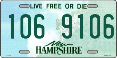 NH license plate 1069106