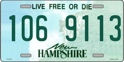 NH license plate 1069113