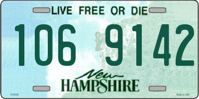 NH license plate 1069142