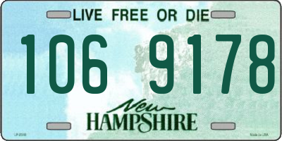 NH license plate 1069178