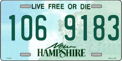 NH license plate 1069183