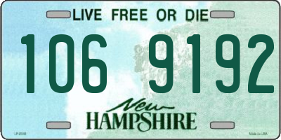 NH license plate 1069192