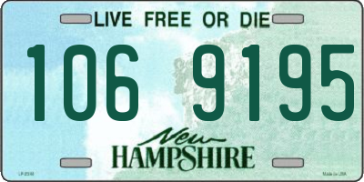 NH license plate 1069195