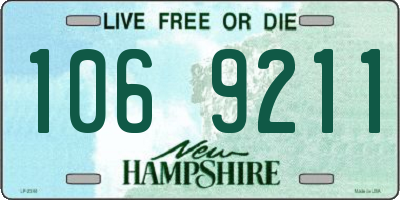 NH license plate 1069211