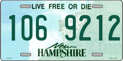 NH license plate 1069212