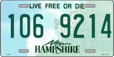 NH license plate 1069214