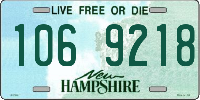 NH license plate 1069218