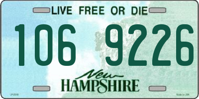 NH license plate 1069226