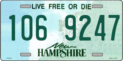 NH license plate 1069247
