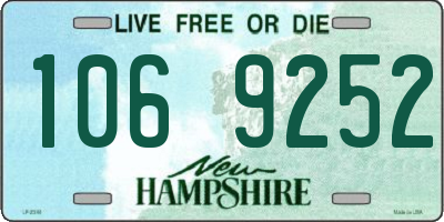 NH license plate 1069252