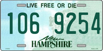 NH license plate 1069254