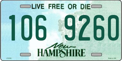 NH license plate 1069260