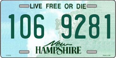 NH license plate 1069281