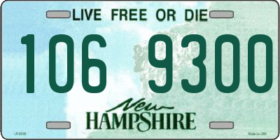 NH license plate 1069300