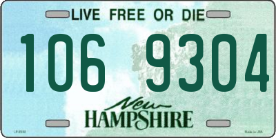 NH license plate 1069304