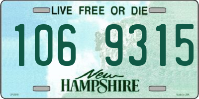 NH license plate 1069315