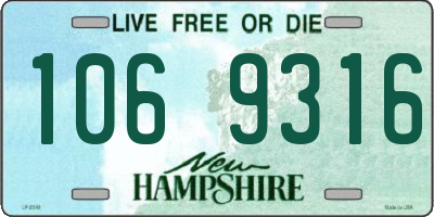 NH license plate 1069316