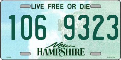 NH license plate 1069323