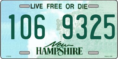 NH license plate 1069325