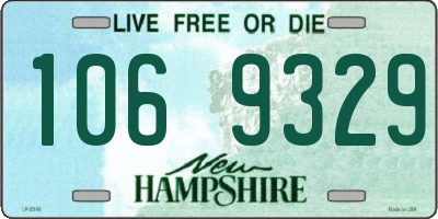 NH license plate 1069329