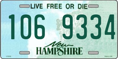 NH license plate 1069334