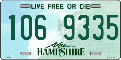 NH license plate 1069335