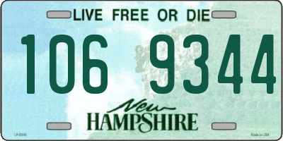 NH license plate 1069344
