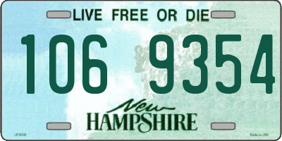 NH license plate 1069354
