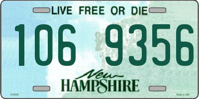 NH license plate 1069356