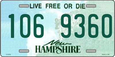 NH license plate 1069360