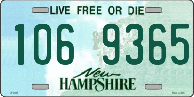 NH license plate 1069365