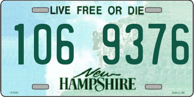 NH license plate 1069376