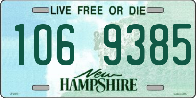 NH license plate 1069385