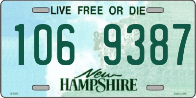 NH license plate 1069387
