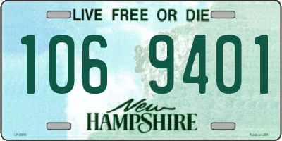NH license plate 1069401