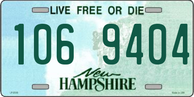 NH license plate 1069404