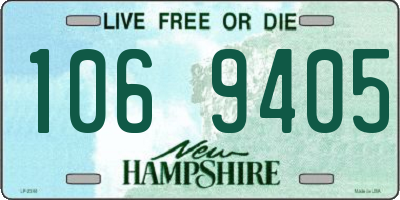 NH license plate 1069405
