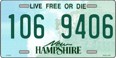 NH license plate 1069406