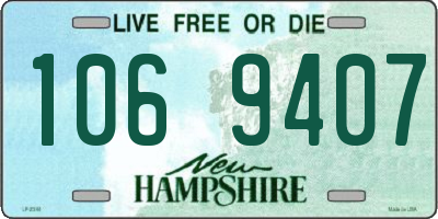 NH license plate 1069407