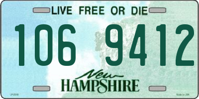 NH license plate 1069412