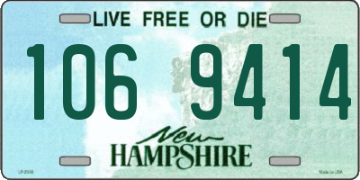 NH license plate 1069414