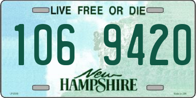 NH license plate 1069420